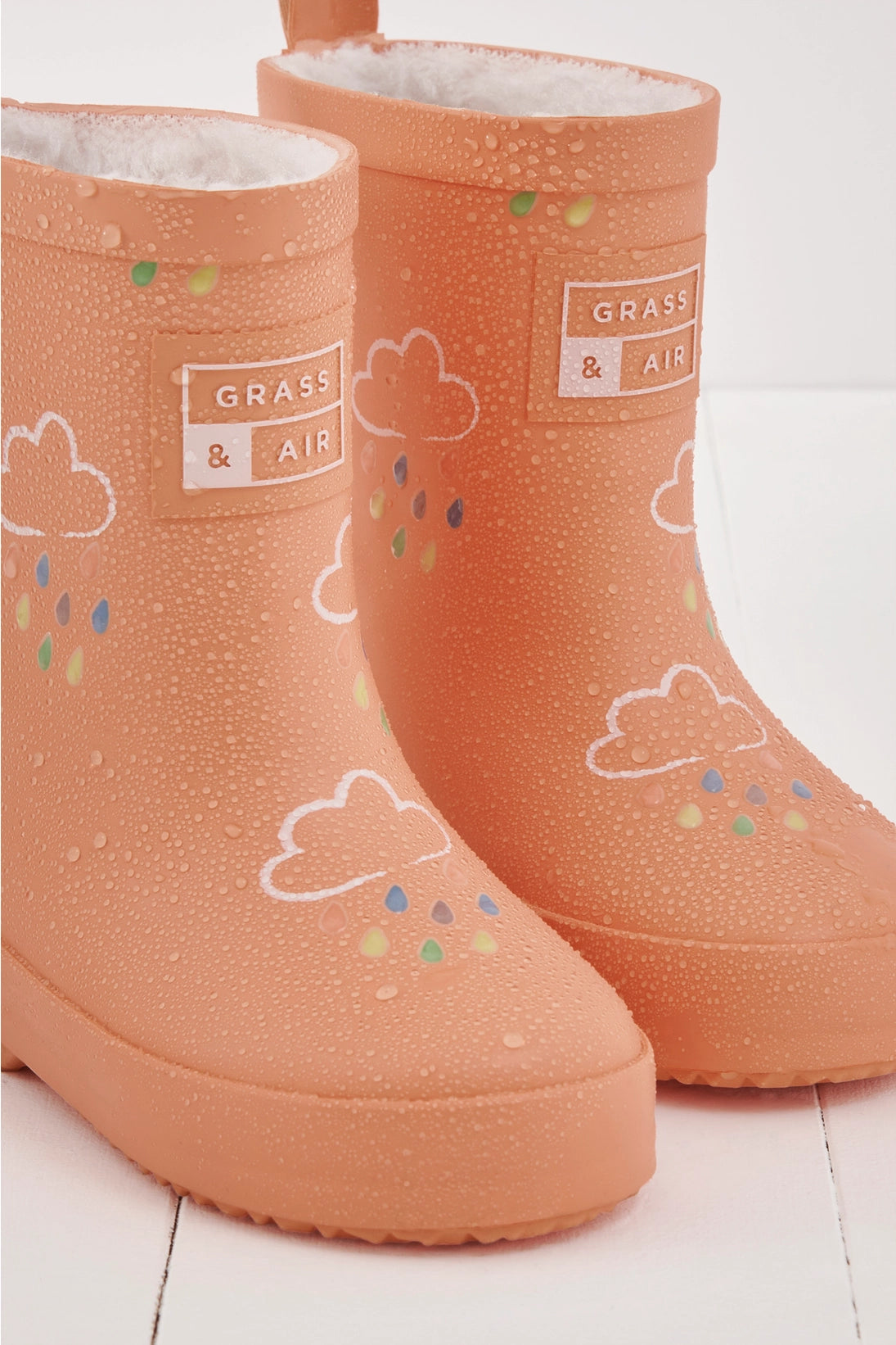 Grass & Air - Colour Changing Rain Boots (Wellies) - Volcanic Orange