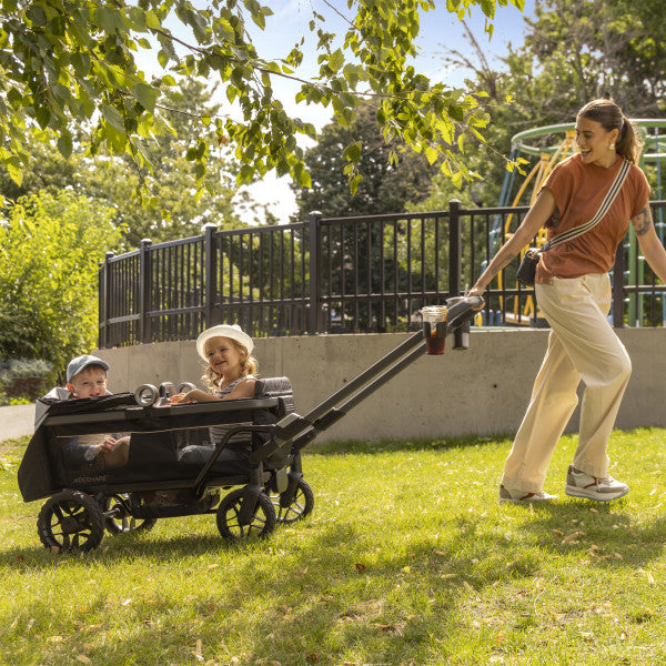 Evenflo - Shyft Rideshare All-Terrain Performance Stroller Wagon (Sterling Black)