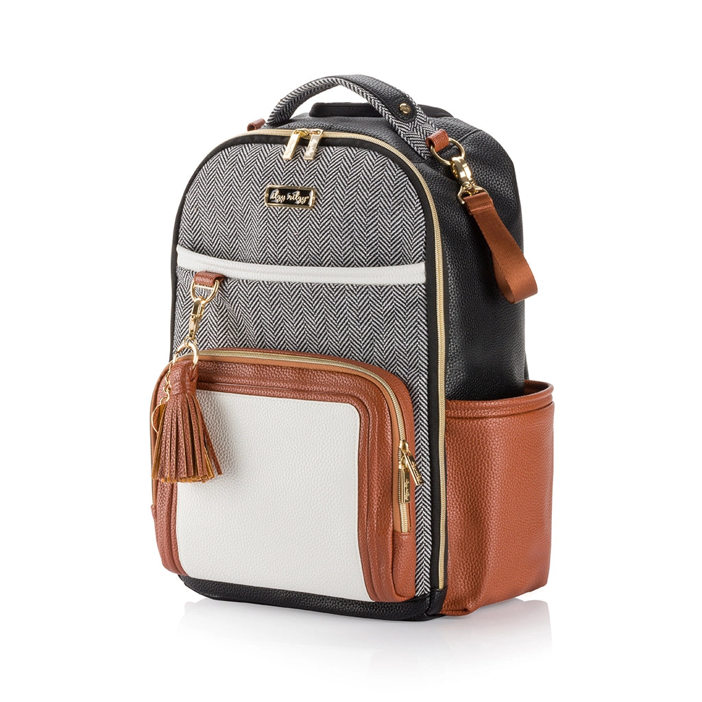 Itzy Ritzy - Coffee + Cream Boss Plus Backpack Diaper Bag