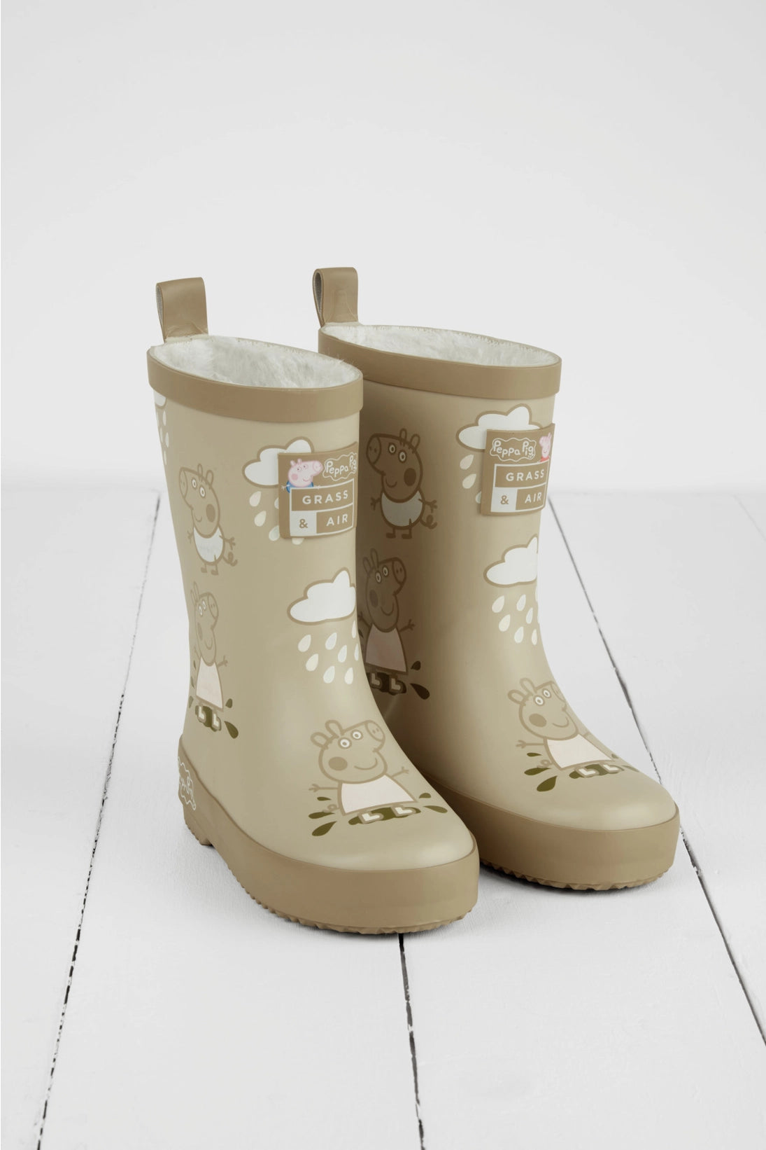 Grass & Air - Colour Changing Rain Boots (Wellies) - Peppa Pig Stone