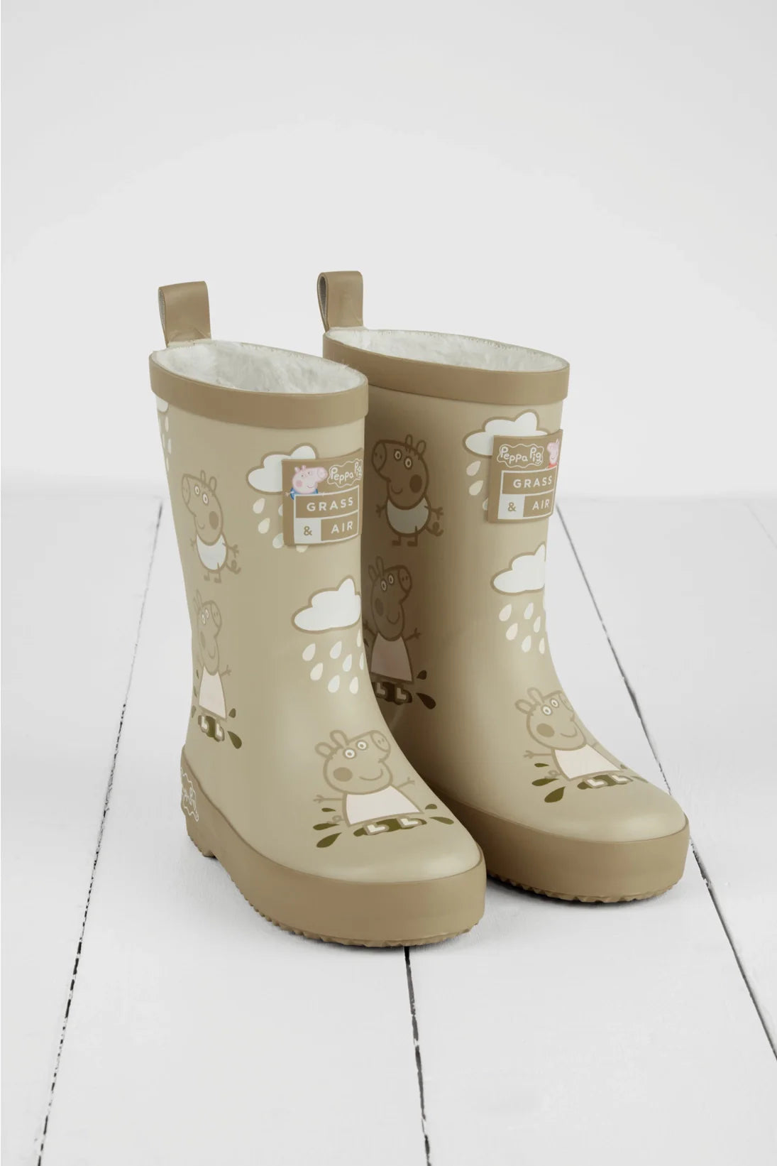 Grass & Air - Colour Changing Rain Boots (Wellies) - Peppa Pig Stone