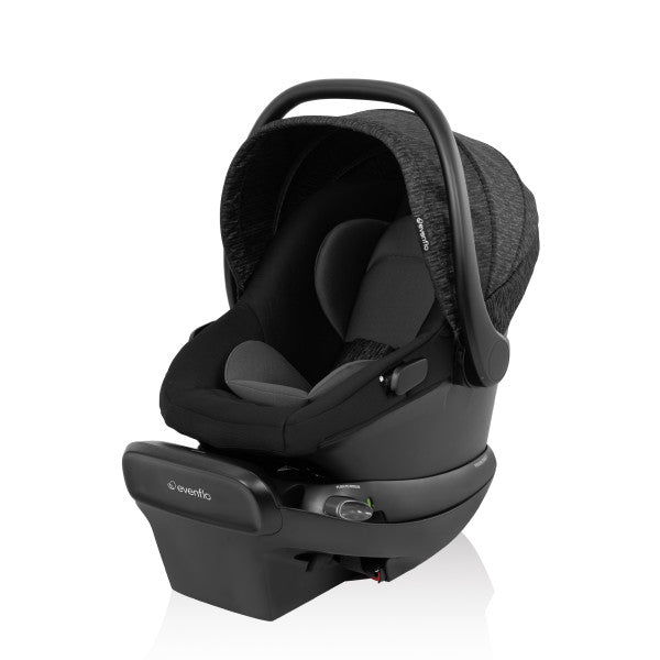 Evenflo Shyft Intuiti Travel System with Revolve180 LiteMax NXT Rotational Infant Car Seat (Black Shale)