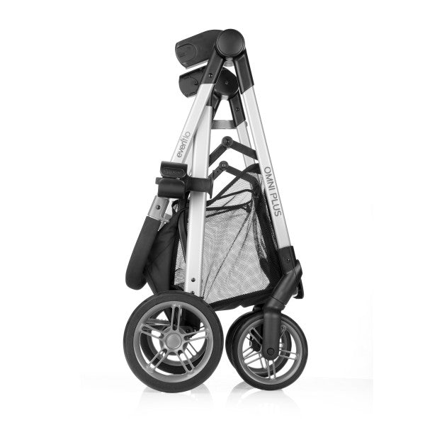Evenflo - Omni Plus Modular Travel System with LiteMax Sport Rear-Facing Infant Car Seat (Mylar Gray)