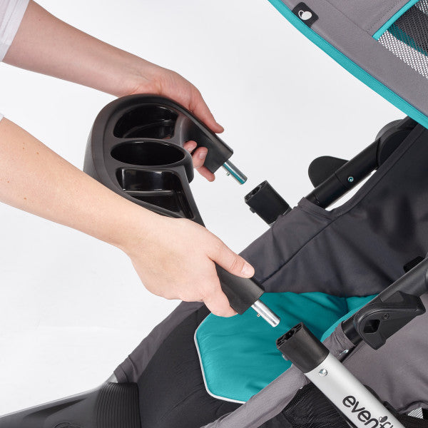 🔥 HOT DEAL 🔥 Evenflo - Victory Plus Jogging Stroller Travel System with LiteMax Infant Car Seat Malibu