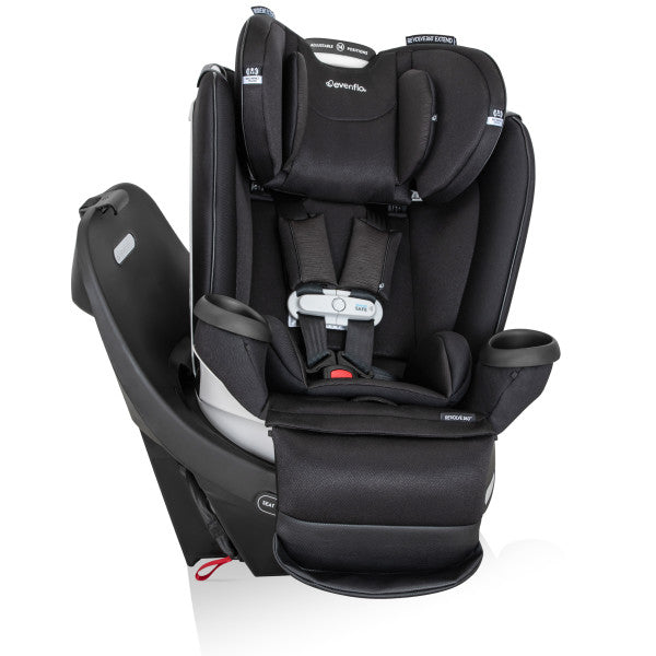 Evenflo - Gold Revolve360 Extend All-in-One Rotational Car Seat with SensorSafe (Onyx Black)
