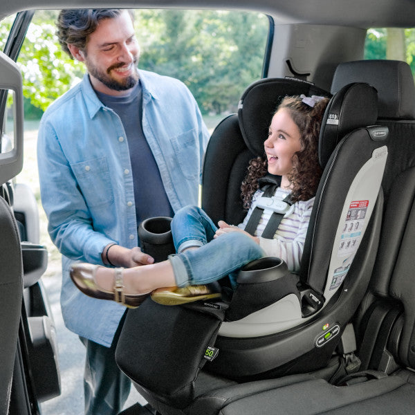 Evenflo - Gold Revolve360 Extend All-in-One Rotational Car Seat with SensorSafe (Onyx Black)
