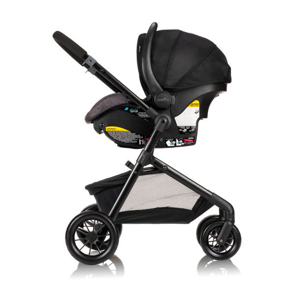 Evenflo Pivot Modular Travel System with LiteMax Infant Car Seat - Casual Gray