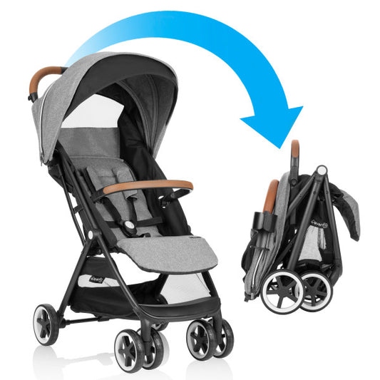 EVENFLO GOLD Otto Self-Folding Lightweight Travel Stroller (Moonstone Gray)