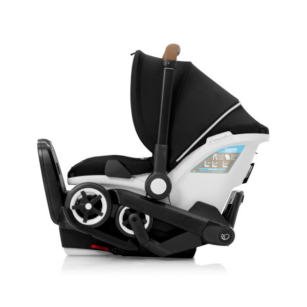 Evenflo - Gold Shyft DualRide with Carryall Storage Infant Car Seat and Stroller Combo (Onyx Black)