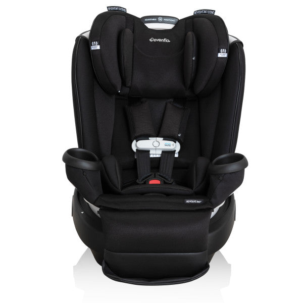 Evenflo - Gold Revolve360 Extend All-in-One Rotational Car Seat with SensorSafe (Onyx Black)