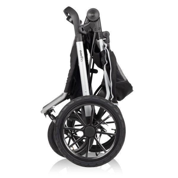 🔥 HOT DEAL 🔥 Evenflo - Victory Plus Jogging Stroller Travel System with LiteMax Infant Car Seat (Gray Scale)