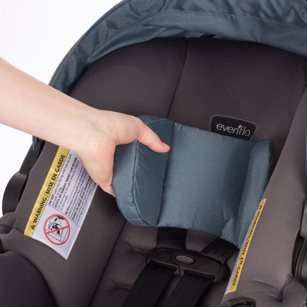 Evenflo - Folio3 Stroll & Jog Travel System With LiteMax 35 Infant Car Seat Skyline Blue