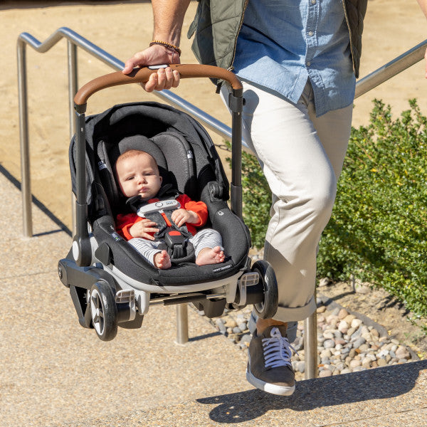 *NEW* Evenflo - Gold Shyft DualRide with Carryall Storage Infant Car Seat and Stroller Combo (Onyx Black)