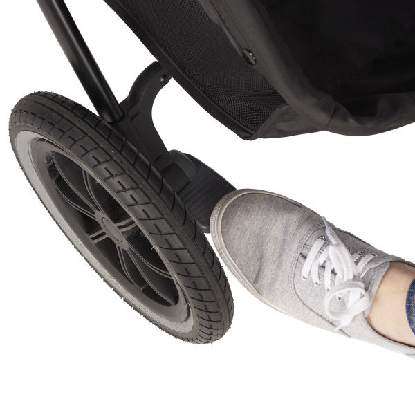 Evenflo - Folio3 Stroll & Jog Travel System With LiteMax 35 Infant Car Seat Skyline Blue