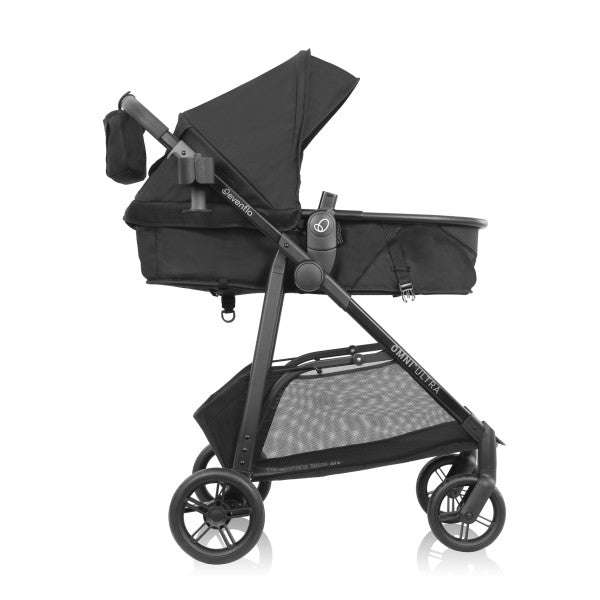 Evenflo Omni Ultra Travel System with Revolve180 LiteMax NXT Rotational Infant Car Seat - Caviar Black