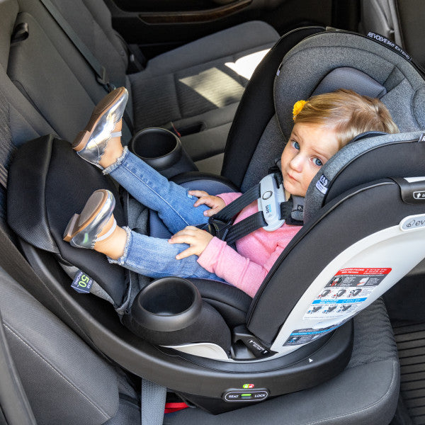 Evenflo - Gold Revolve360 Extend All-in-One Rotational Car Seat with SensorSafe (Moonstone)