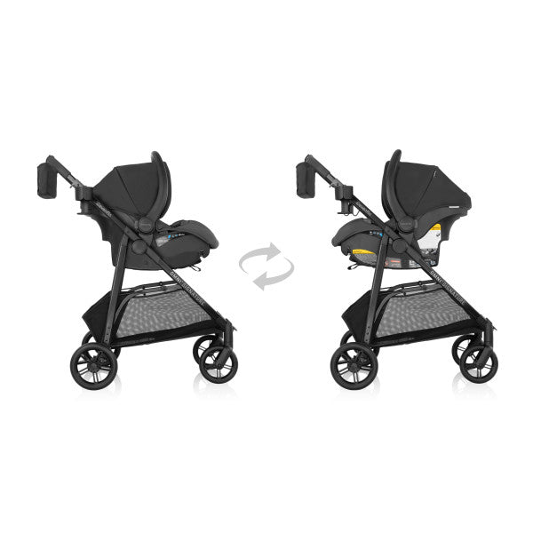 Evenflo Omni Signature Travel System with LiteMax Infant Car Seat (Porto Black)