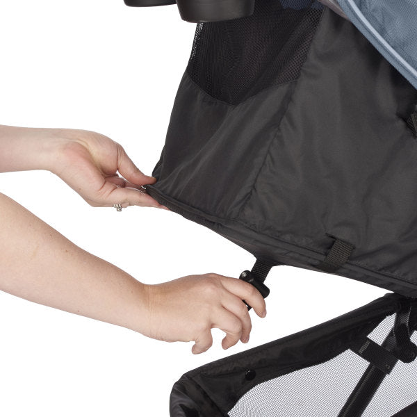 Evenflo - Folio3 Stroll & Jog Travel System With LiteMax 35 Infant Car Seat Skyline Blue