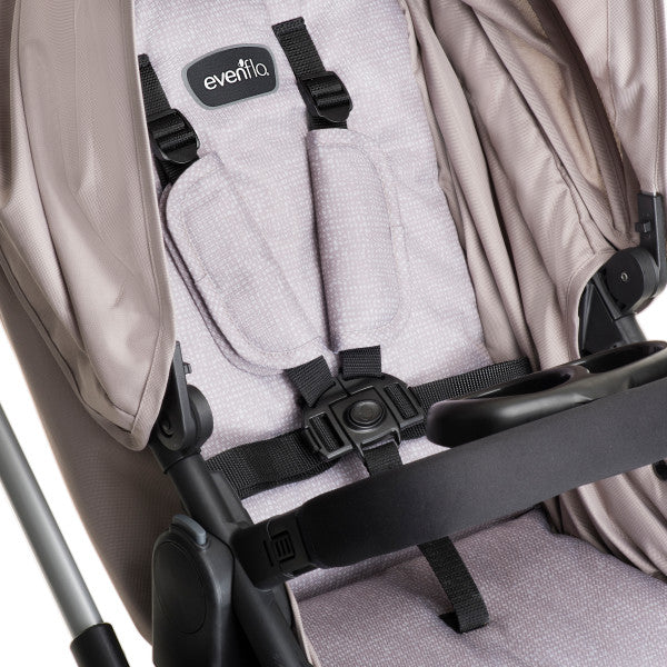 Evenflo Pivot Modular Travel System With SafeMax Car Seat - Sandstone Beige