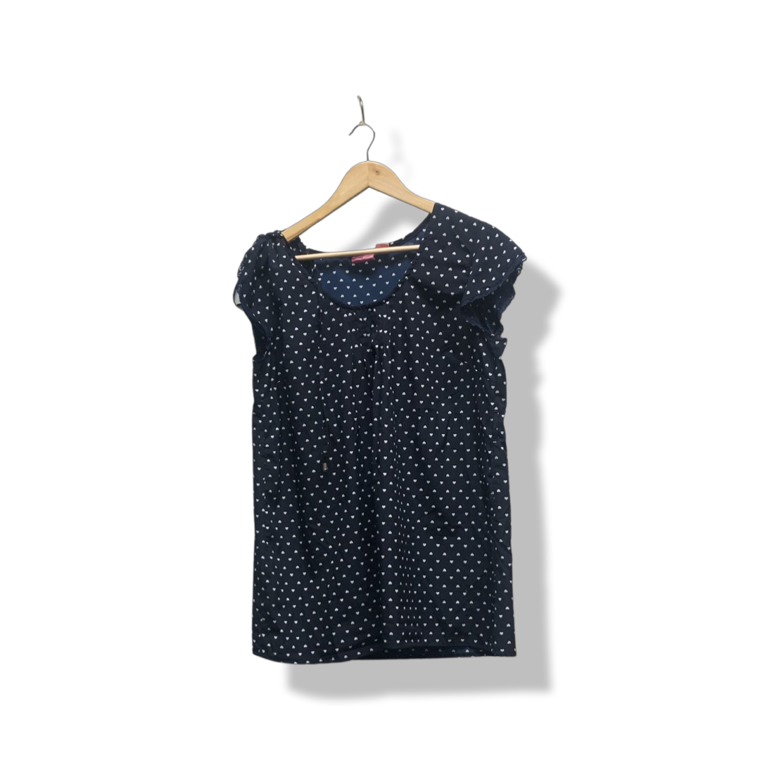 Large - Short Sleeve Dress Top