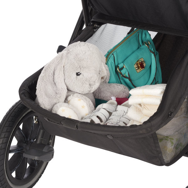 Evenflo - Folio3 Stroll & Jog Travel System With LiteMax 35 Infant Car Seat Skyline Blue