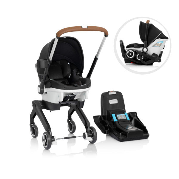 *NEW* Evenflo - Gold Shyft DualRide with Carryall Storage Infant Car Seat and Stroller Combo (Onyx Black)