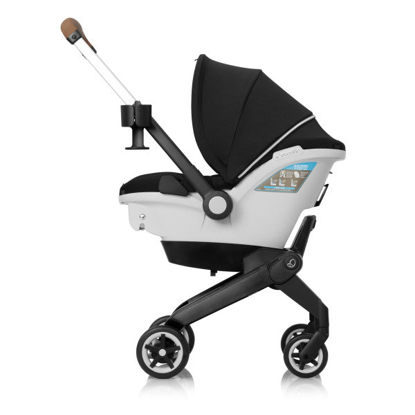 *NEW* Evenflo - Gold Shyft DualRide with Carryall Storage Infant Car Seat and Stroller Combo (Onyx Black)