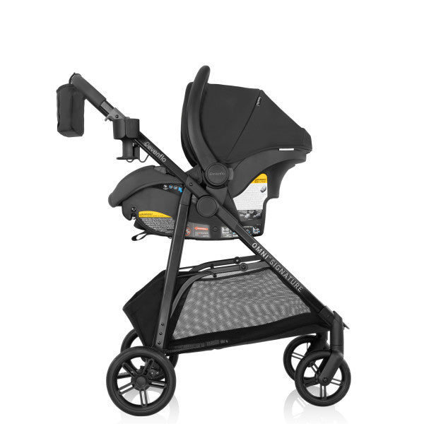 Evenflo Omni Signature Travel System with LiteMax Infant Car Seat (Porto Black)