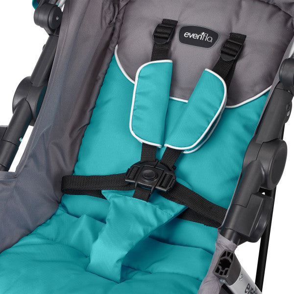 🔥 HOT DEAL 🔥 Evenflo - Victory Plus Jogging Stroller Travel System with LiteMax Infant Car Seat Malibu