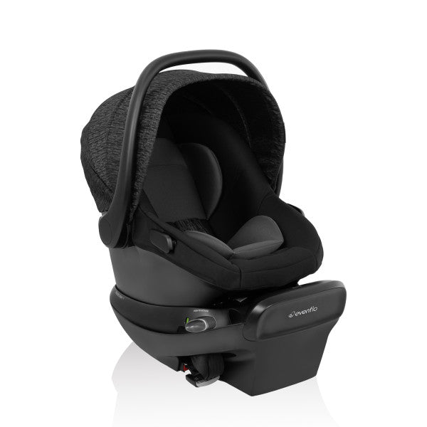 Evenflo Shyft Intuiti Travel System with Revolve180 LiteMax NXT Rotational Infant Car Seat (Black Shale)