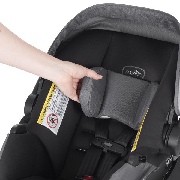 Evenflo - Folio3 Stroll & Jog Travel System with LiteMax 35 Infant Car Seat (Avenue Gray)