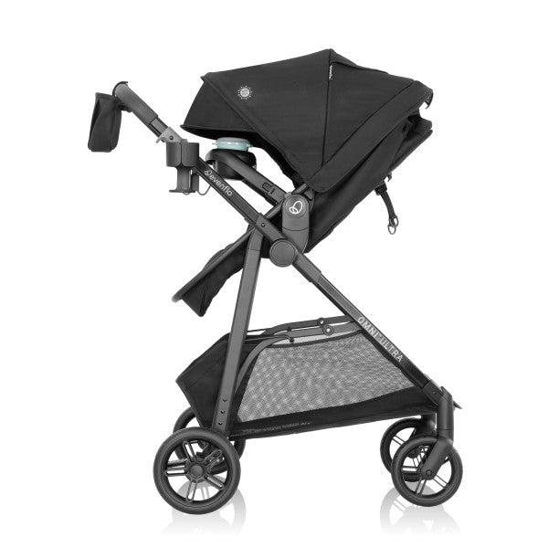 Evenflo Omni Ultra Travel System with Revolve180 LiteMax NXT Rotational Infant Car Seat - Caviar Black