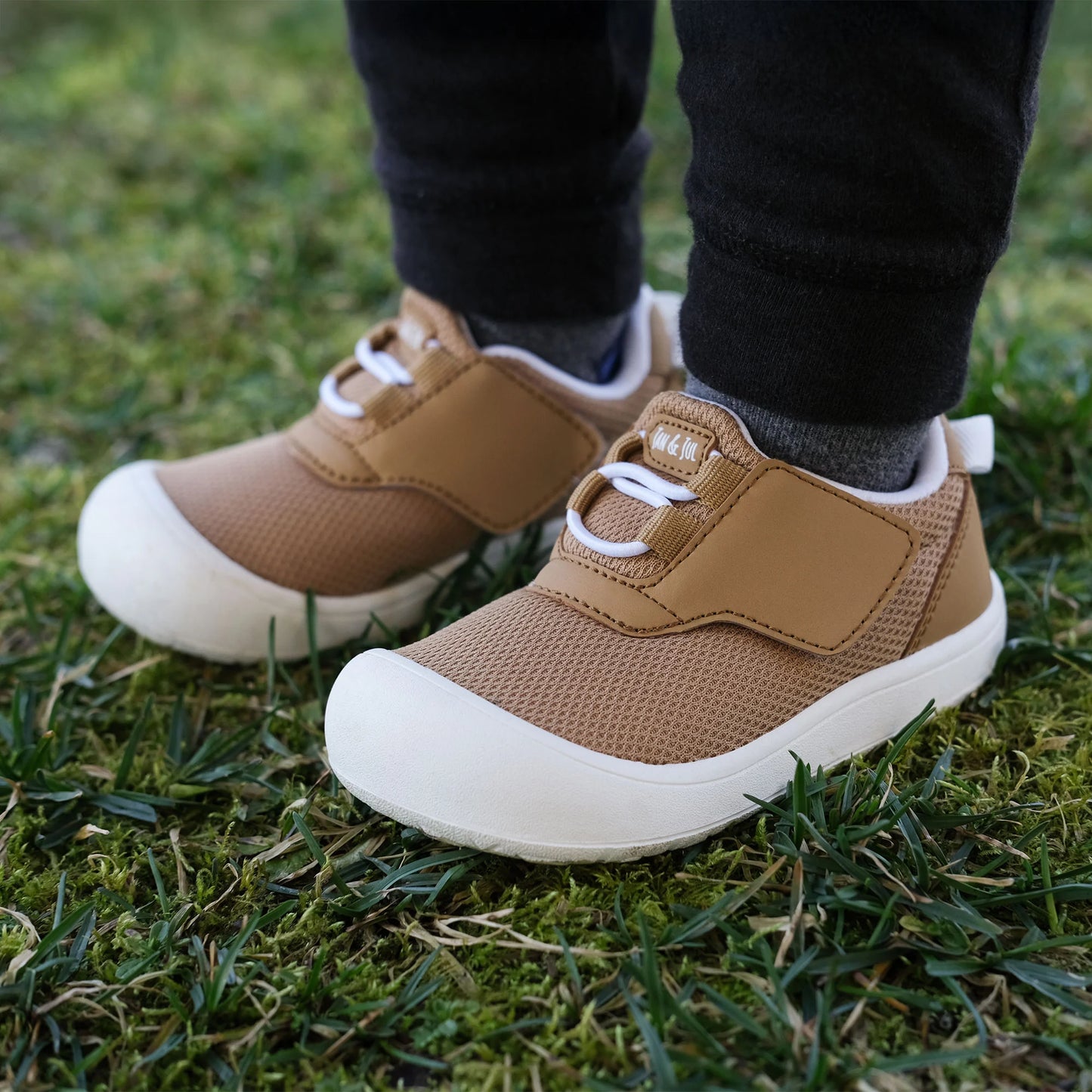 Jan + Jul - Mini-Flyer Toddler Sneakers - Soft Brown
