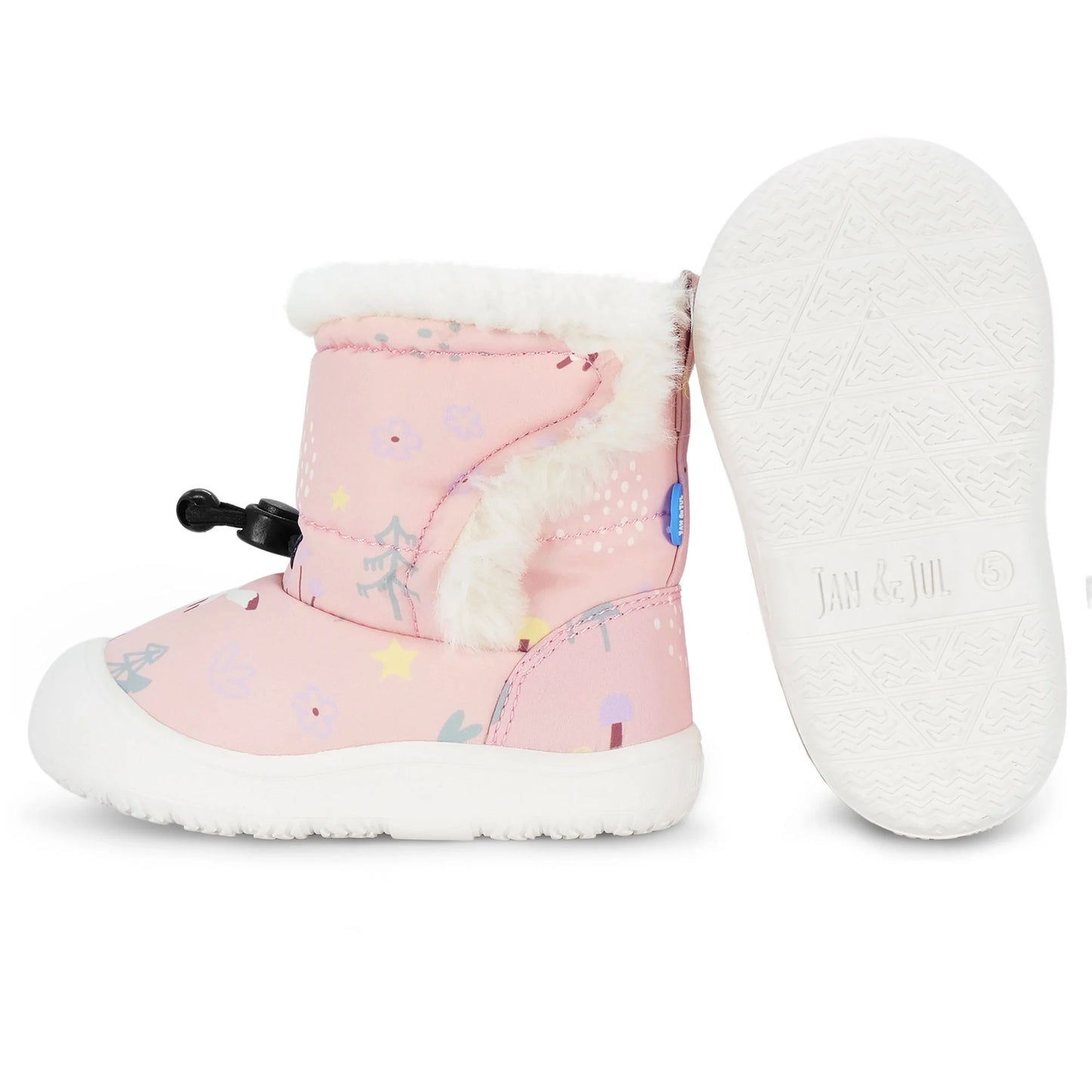Jan + Jul - Stay Put Trail Booties - Pink Forest