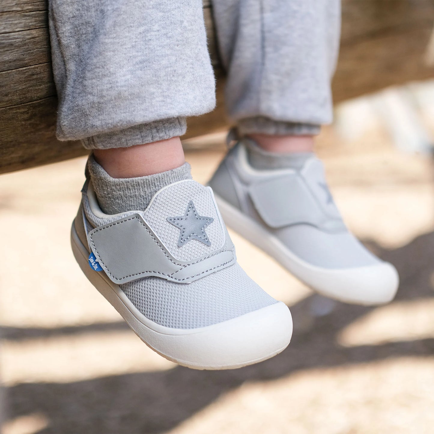 Jan + Jul - Mini-Flyer Toddler Sneakers - Silver Star