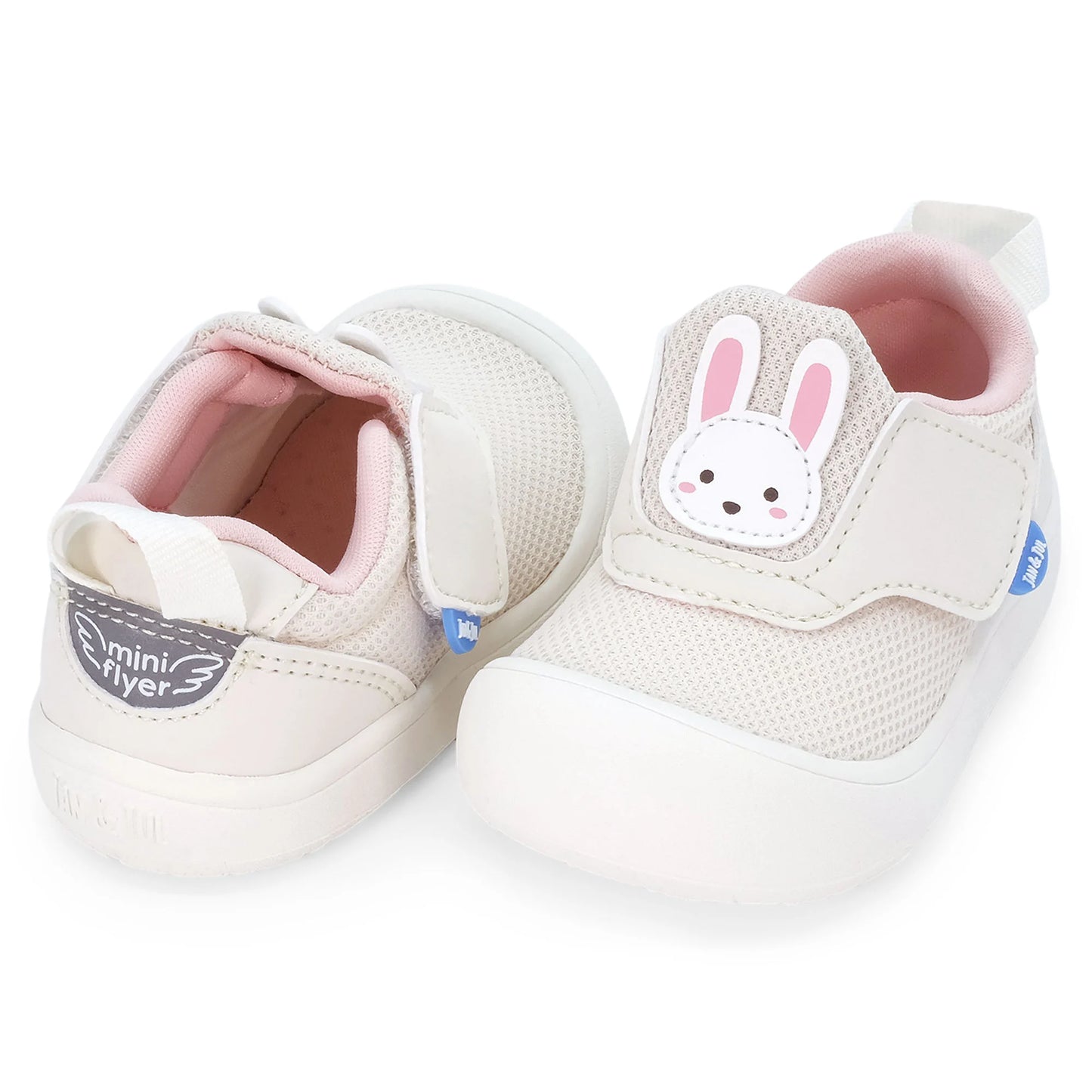 Jan + Jul - Mini-Flyer Toddler Sneakers - Cream Bunny