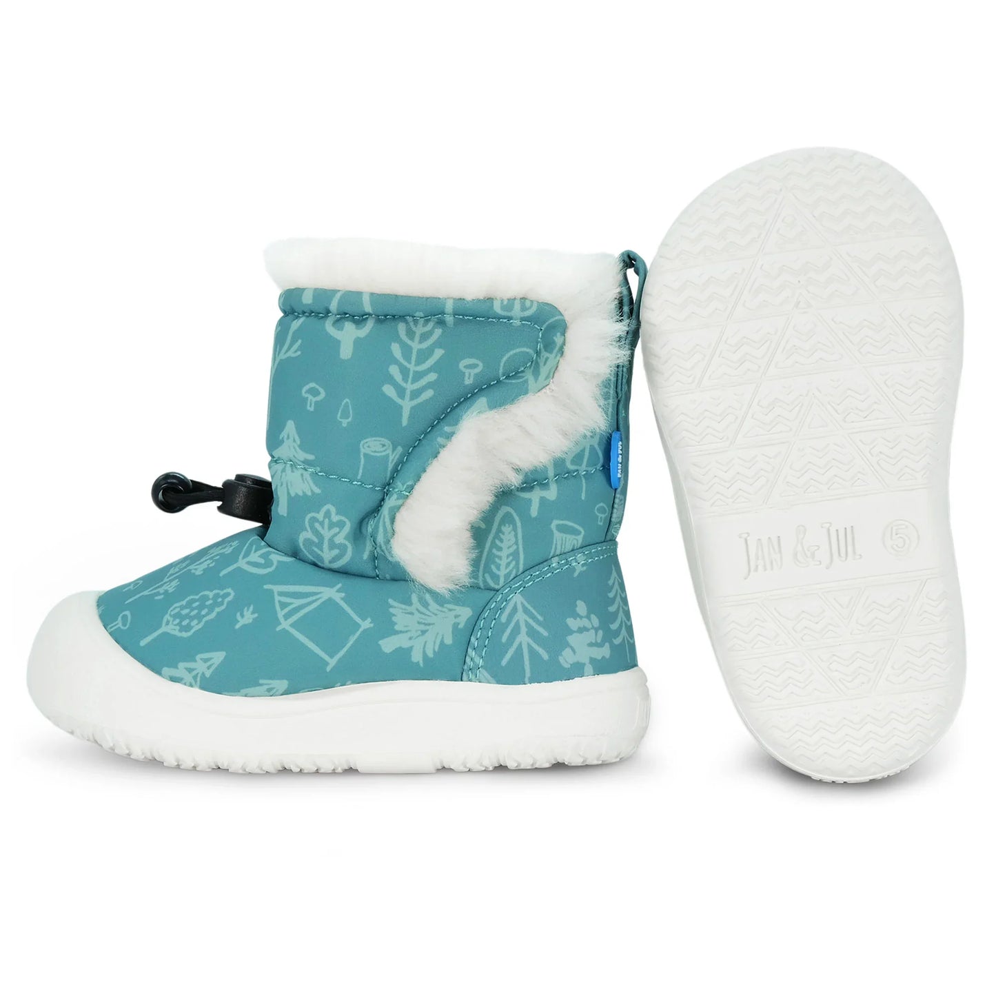 Jan + Jul - Stay Put Trail Booties - Green Grove