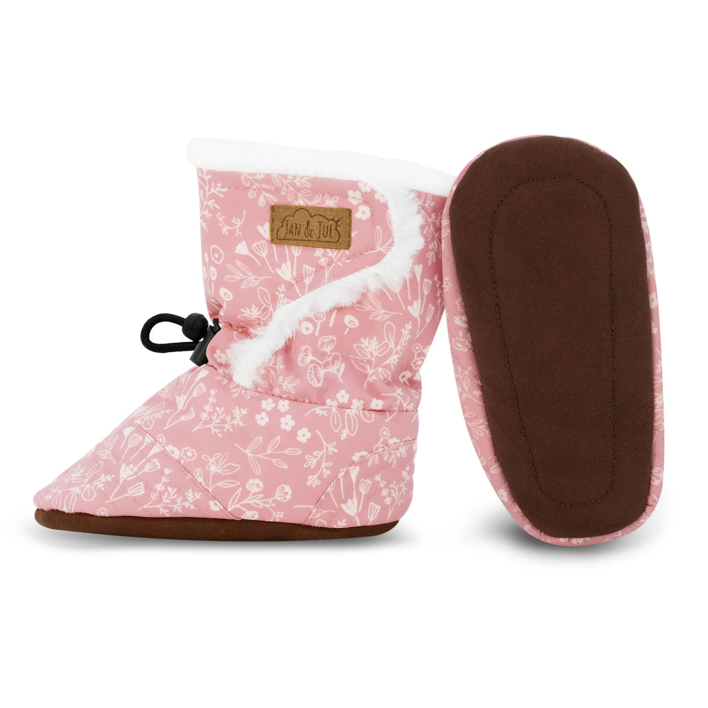 Jan + Jul - Stay Put Winter Baby Booties - Prairie Flowers