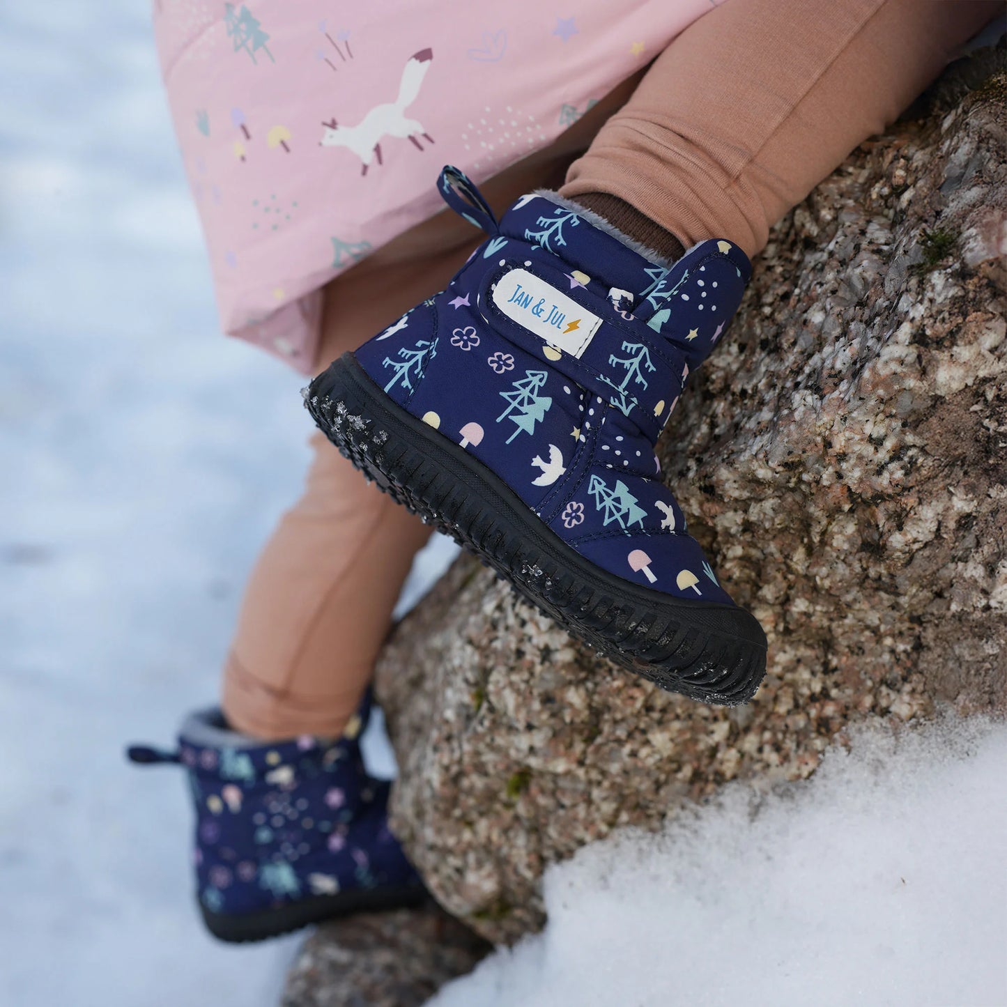 Jan + Jul Toasty-Dry Booties - Navy Forest