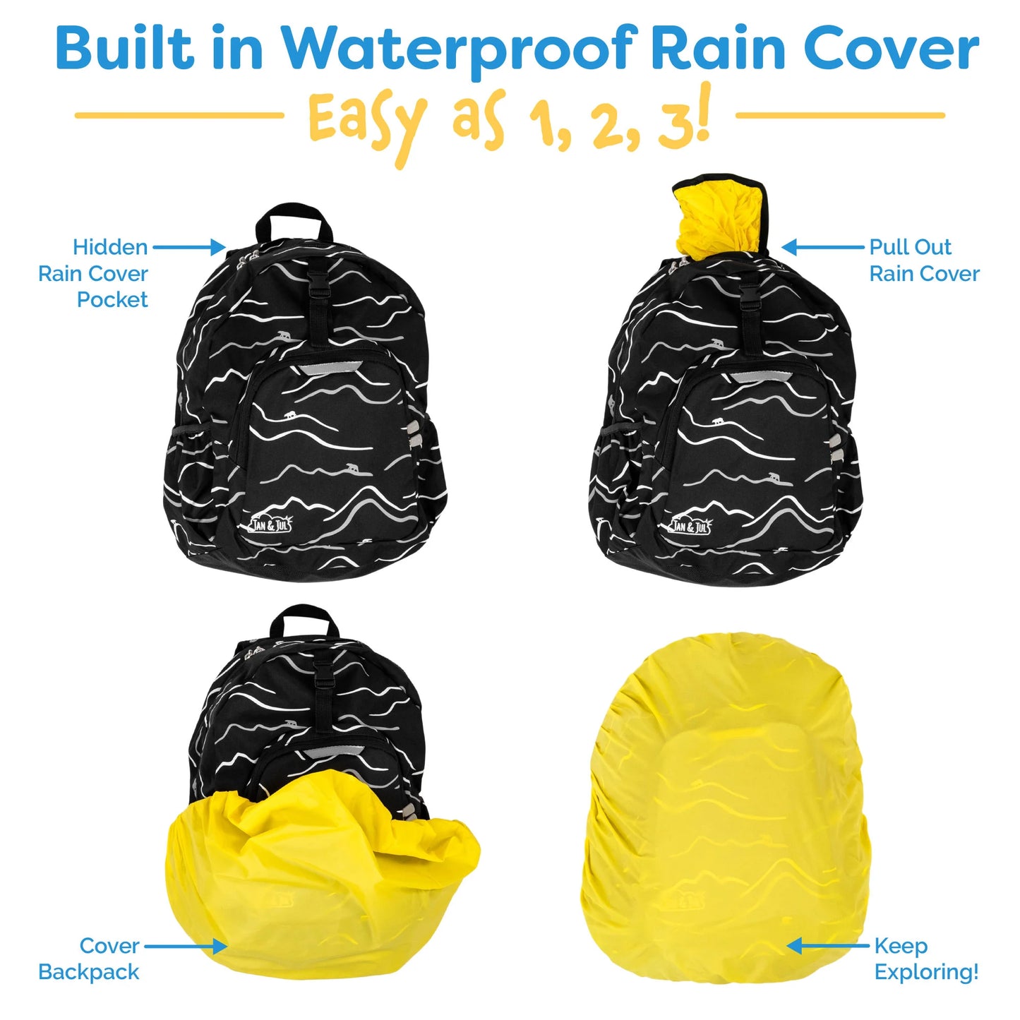 Jan + Jul - Little Xplorer Kids' Backpack - Cool Peaks