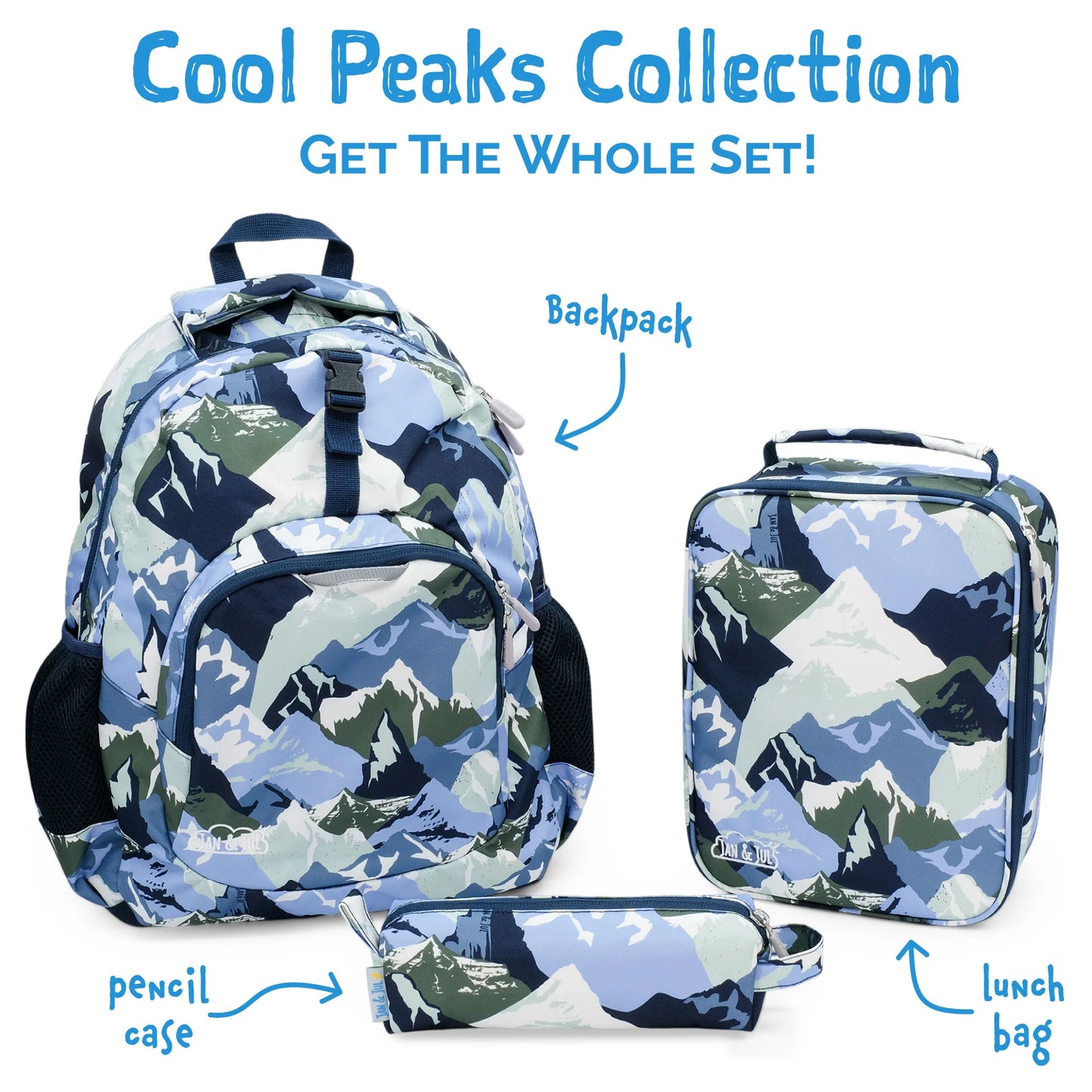 Jan + Jul - Little Xplorer Kids' Backpack - Cool Peaks