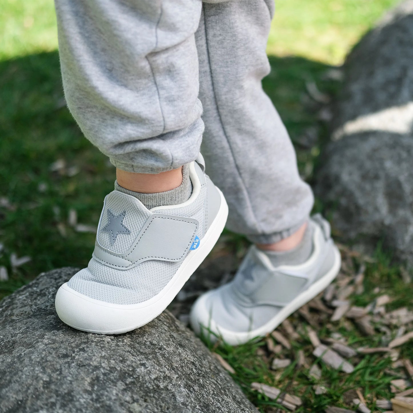 Jan + Jul - Mini-Flyer Toddler Sneakers - Silver Star