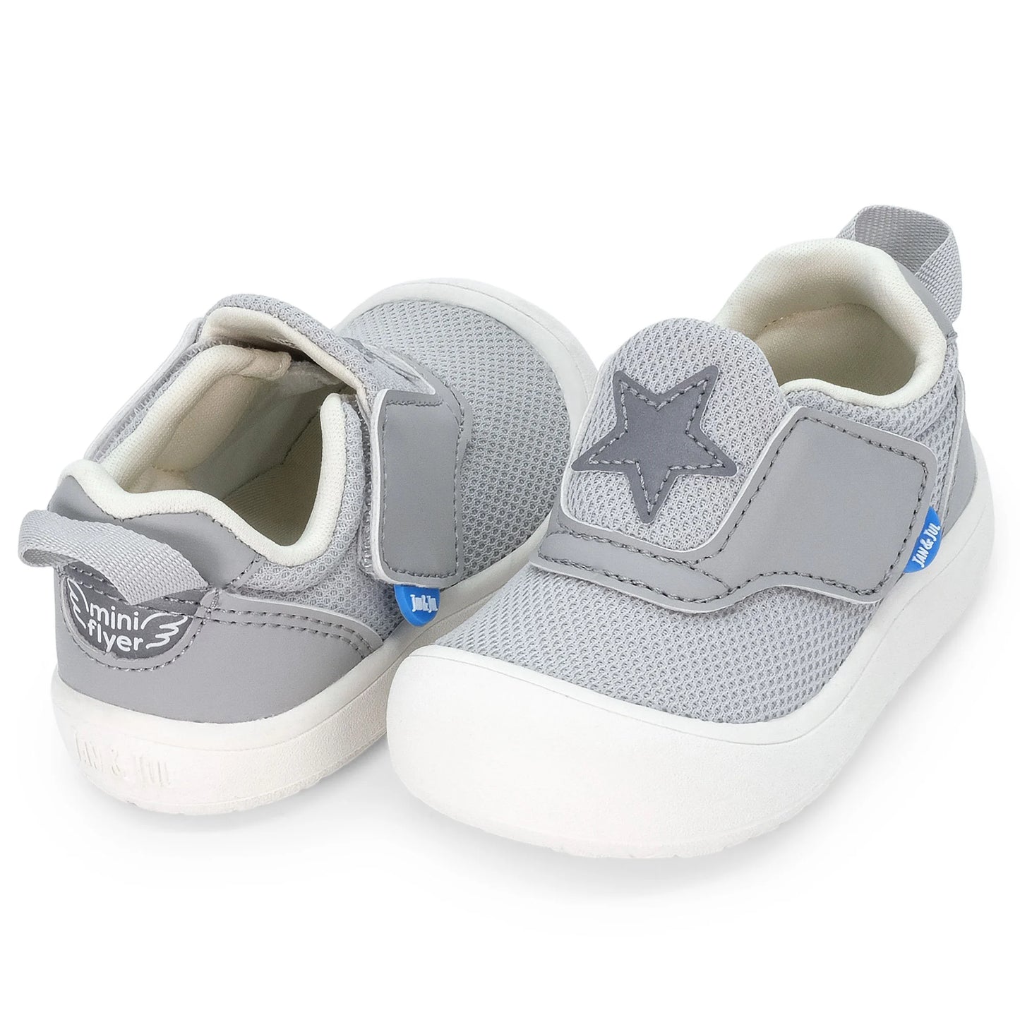 Jan + Jul - Mini-Flyer Toddler Sneakers - Silver Star
