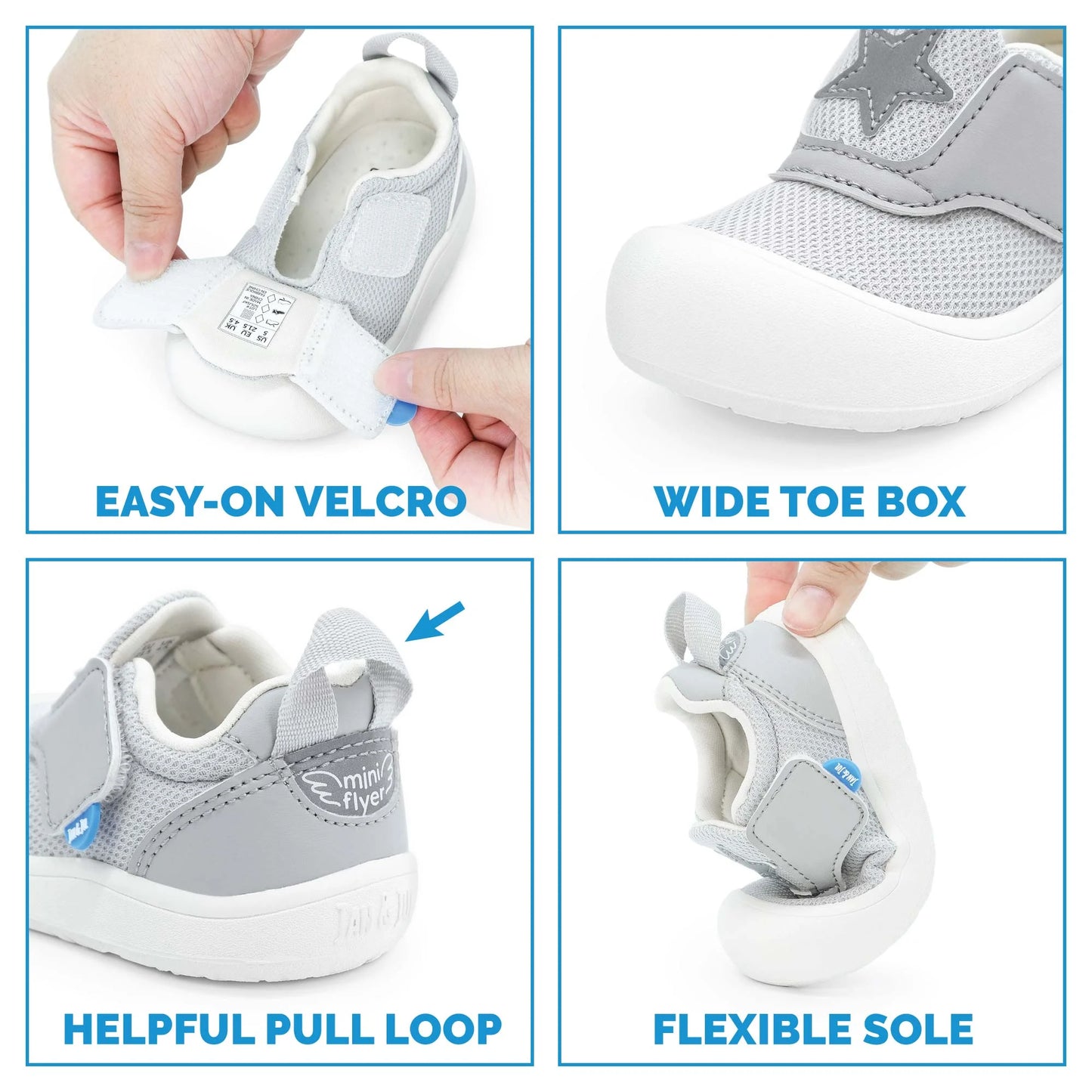 Jan + Jul - Mini-Flyer Toddler Sneakers - Lightening Bolt