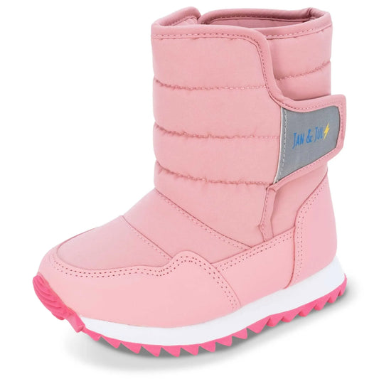 Jan + Jul - Toasty-Dry Puffy Winter Boots - Dusty Pink