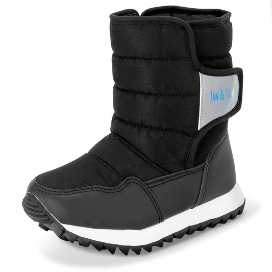 Jan + Jul - Toasty-Dry Puffy Winter Boots - Black