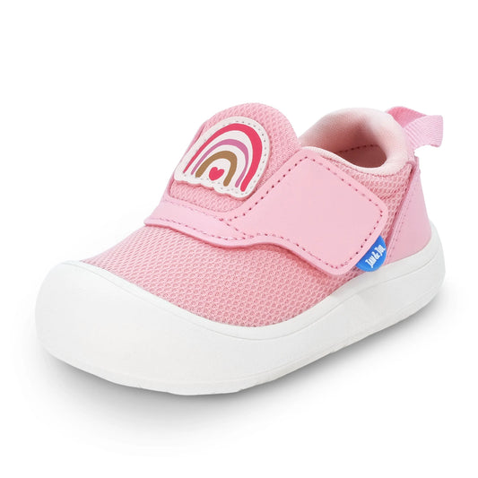 Jan + Jul - Mini-Flyer Toddler Sneakers - Pink Rainbow