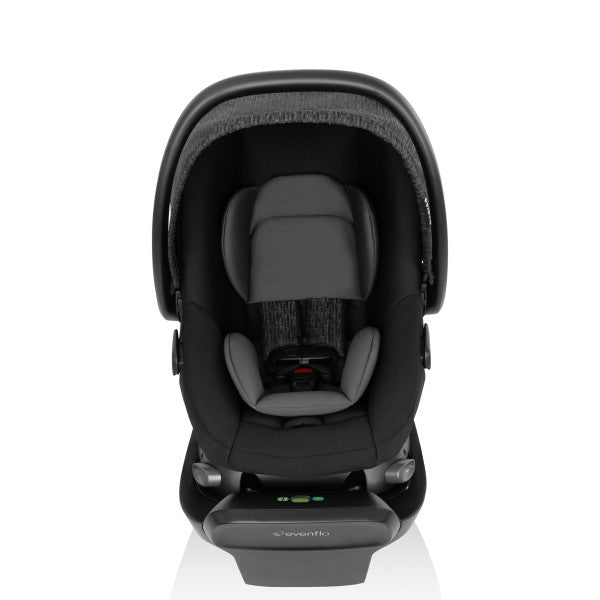 Evenflo Shyft Intuiti Travel System with Revolve180 LiteMax NXT Rotational Infant Car Seat (Black Shale)