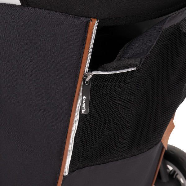 Evenflo - Gold Shyft DualRide with Carryall Storage Infant Car Seat and Stroller Combo (Onyx Black)