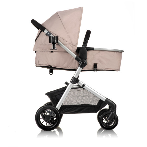 Evenflo Pivot Modular Travel System With SafeMax Car Seat - Sandstone Beige